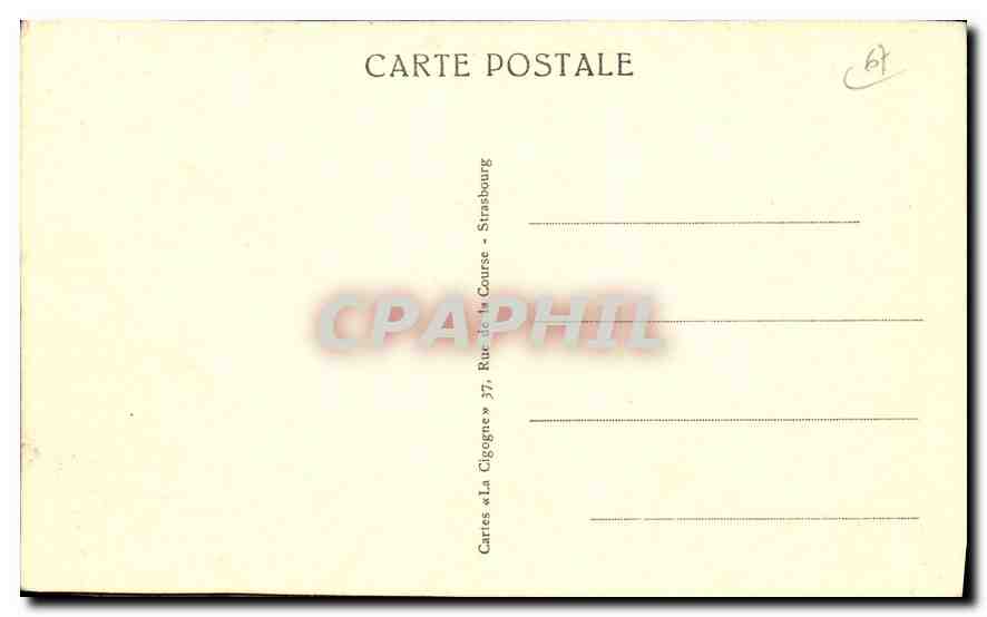 CPA Strasbourg Vue prise des ponts couverts  — Verso