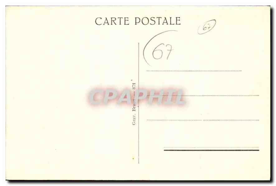 CPA Strasbourg Place Kleber  — Verso