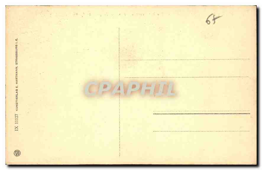 CPA Strassburg Hohere Toschterschule Ecole superieure de Jeunes Filles  — Verso