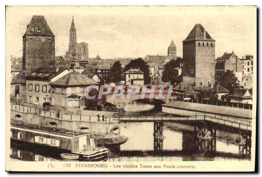 CPA Strasbourg Les vieilles Tours aux Ponts couverts 