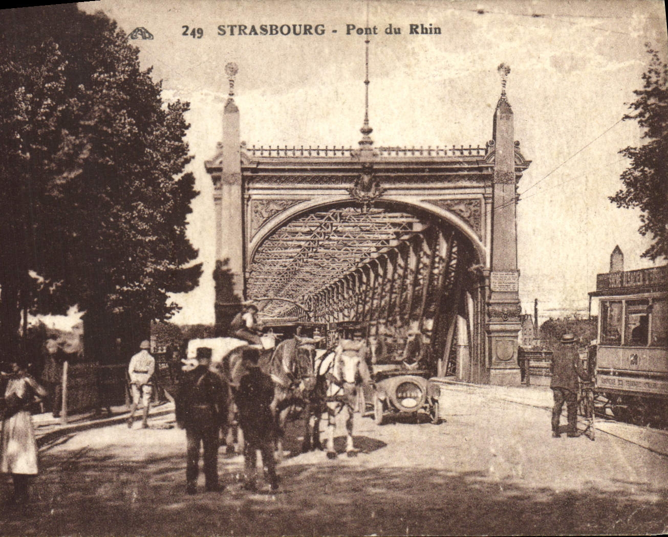 CPA Strasbourg Pont du Rhin 