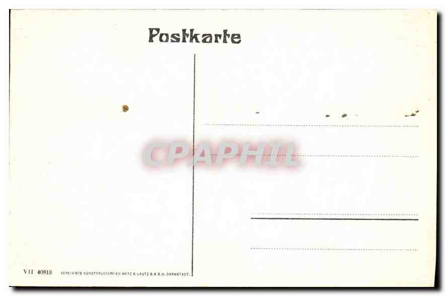 CPA Strassburg Landesausschuss u Bibliothek Delegaton d'Alsace Lorraine et Bibliotheque  — Rückseite