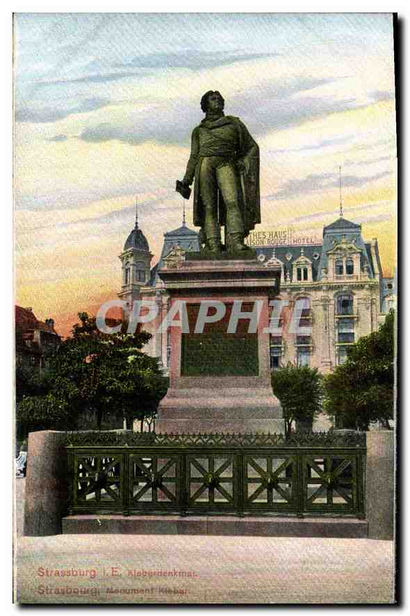 CPA Strasbourg Monument Kleber 