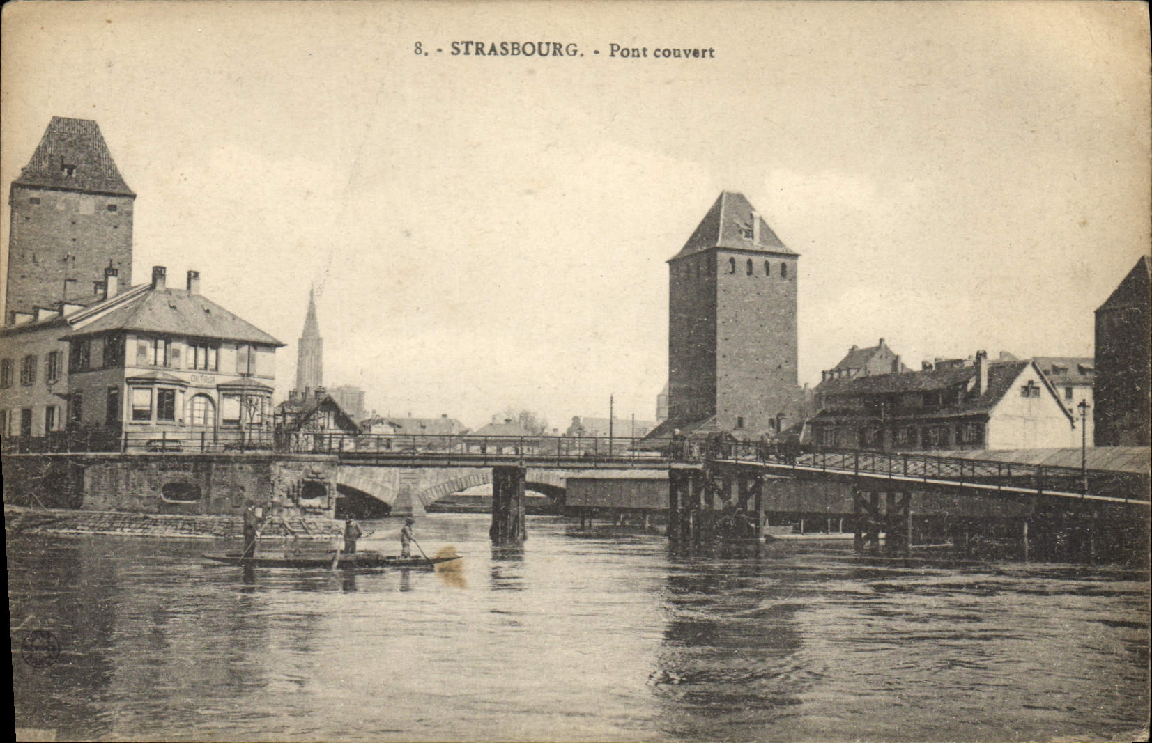 CPA Strasbourg Pont couvert 