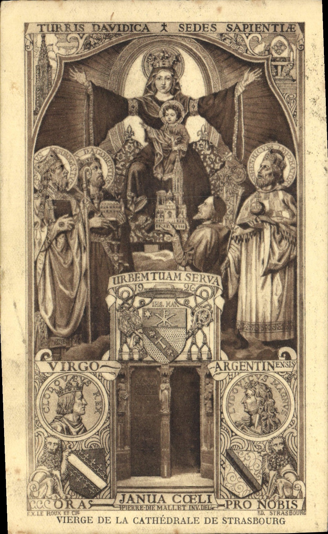 CPA Vierge de la Cathedrale de Strasbourg 