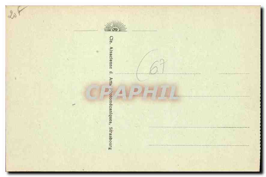 CPA Strasbourg La Place Gutenberg et les grandes Arcades Tramway — Verso