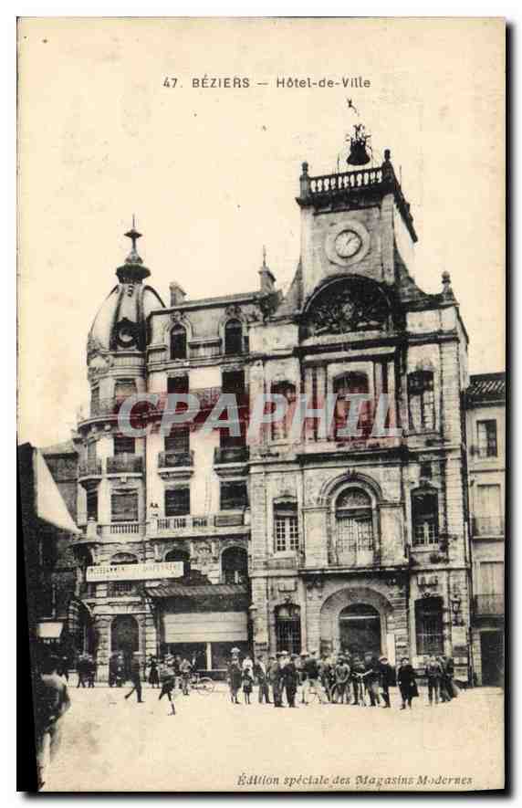 CPA Beziers Hotel de Ville 