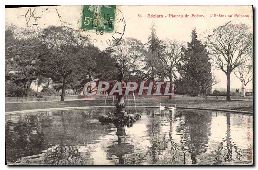 Béziers - Plateau de Poètes - L'Enfant au Polissoir