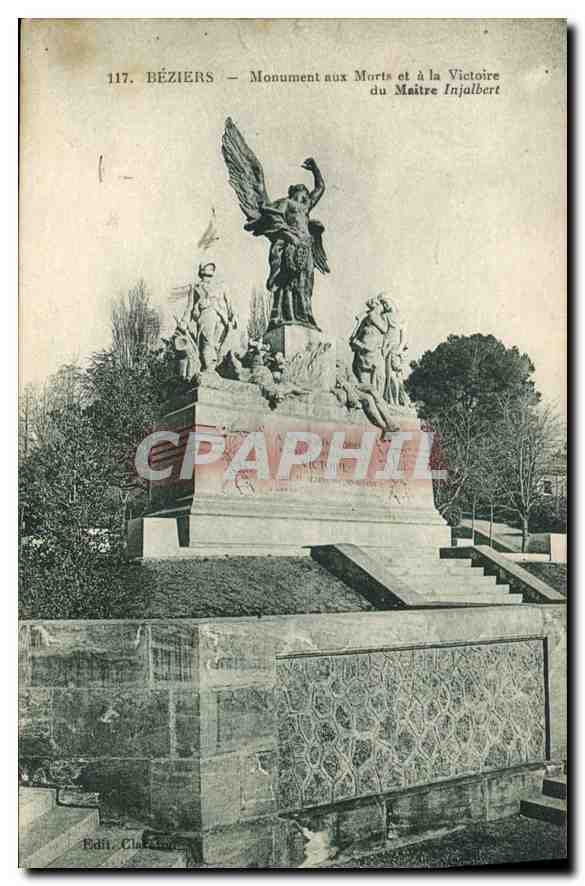 Béziers — Monument aux Morts et à la Victoire du Maître Injalbert — Éd. Claret