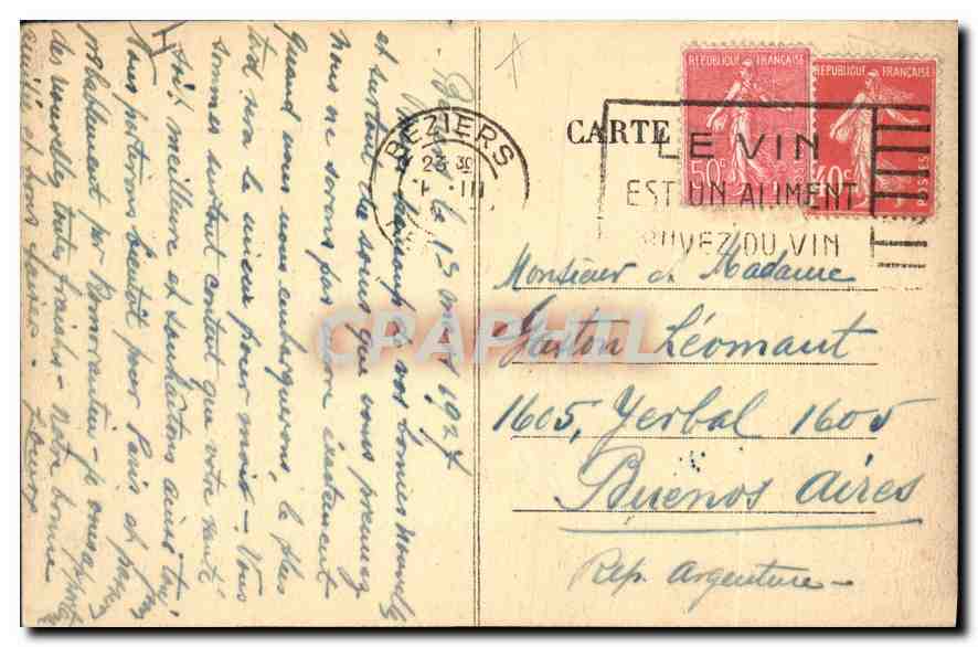 Poetisch und pittoresk Béziers — Der Titan — Edit. Clareton, Béziers — Rückseite