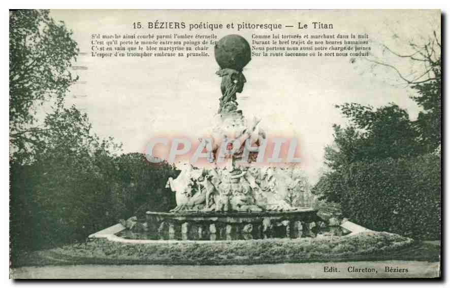 CPA Beziers poetique et pittoresque Le Titan 