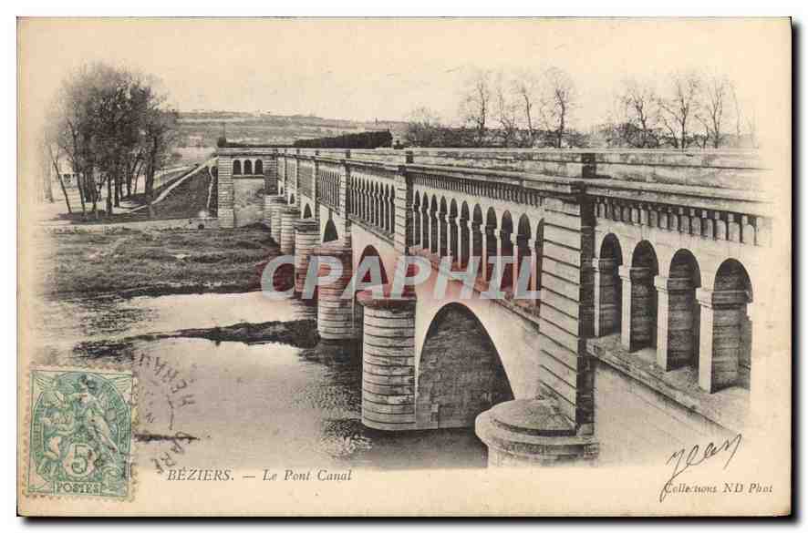 CPA Beziers Le Pont Canal 