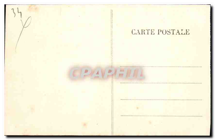CPA Beziers Le Theatre et les Allees Paul Riquet  — Back