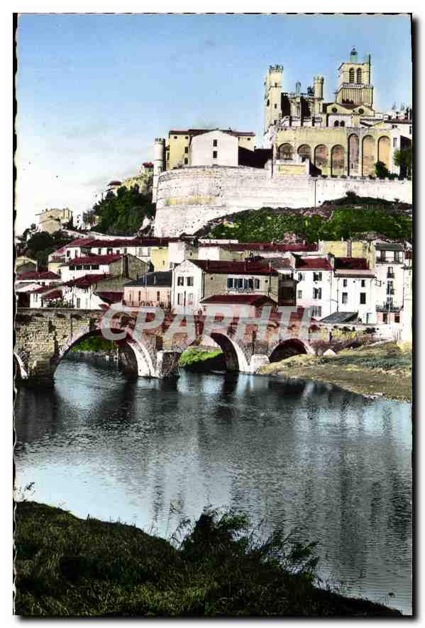 Béziers — Le vieux pont et le quartier Saint-Nazaire — Éditions S.E.P.T. Gorbellia, Nice