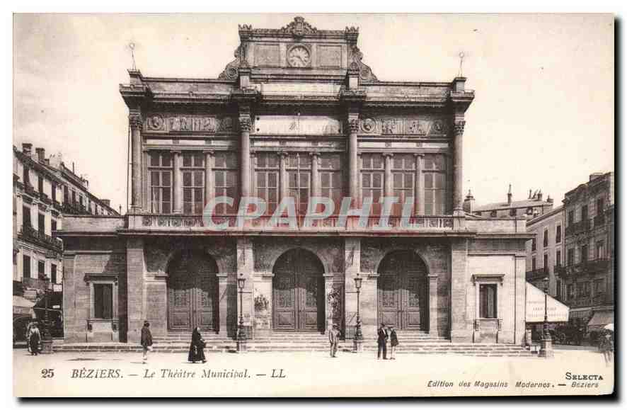 CPA Beziers Le Theatre Municipal 