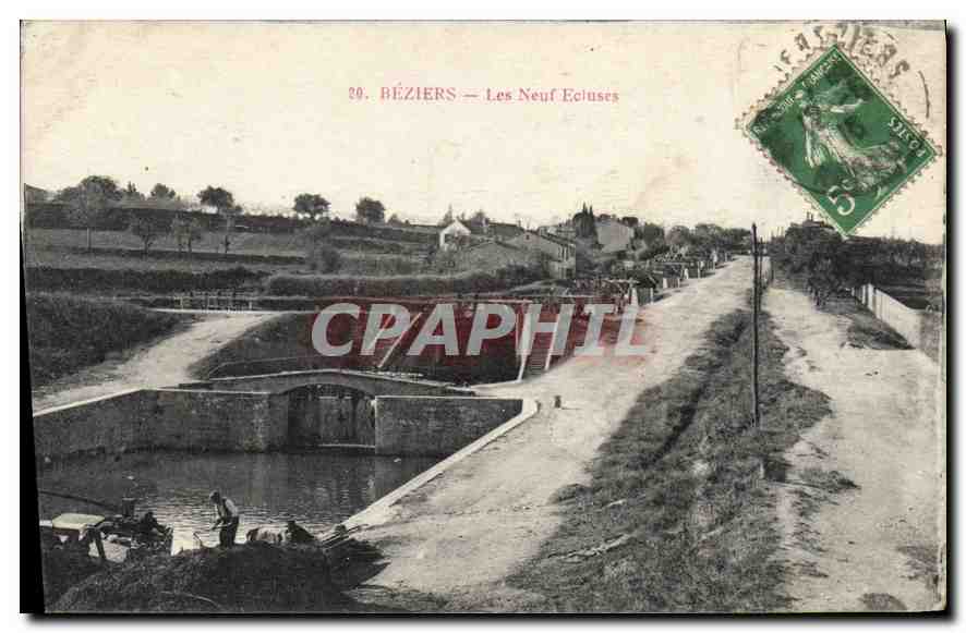 BÉZIERS — Die Neun Schleusen — Verlag unbekannt, Nr. 29