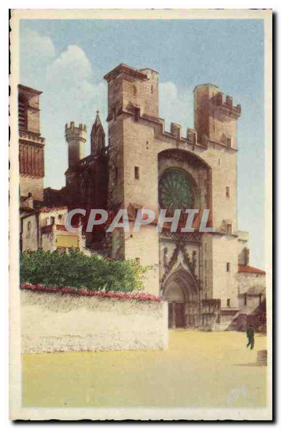 CPA Beziers Cathedrale Saint Nazaire 