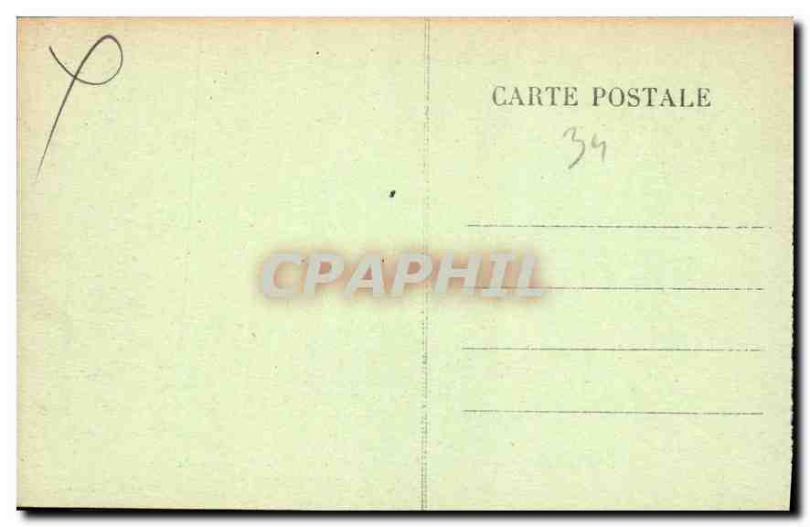Beziers — Le Pont Canal sur la Rivière l'Orb — Éditeur Clareton, n° 34 — Achterkant
