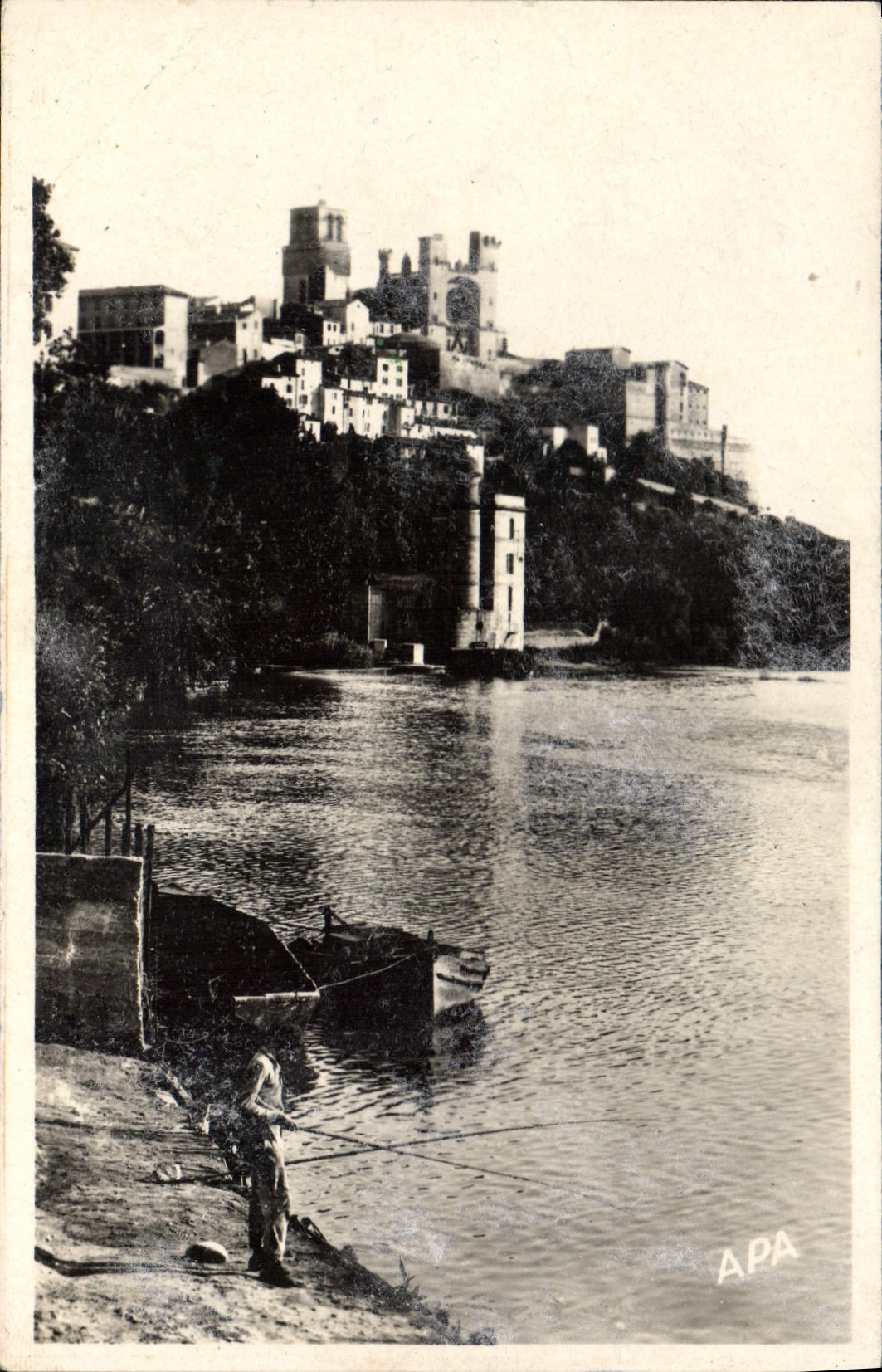 St-Nazaire — Ansicht der Ufer des Orb — Verlag A. P. A. POUX