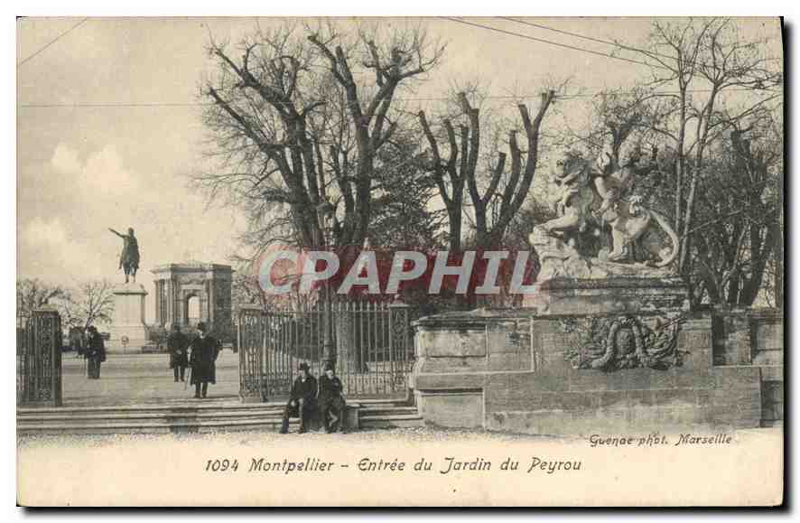 CPA Montpellier Entree du Jardin du Peyrou 