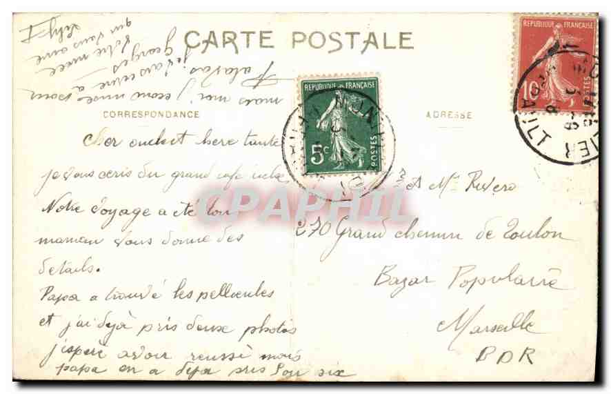 CPA Montpellier Abside de la Cathedrale  — Rückseite
