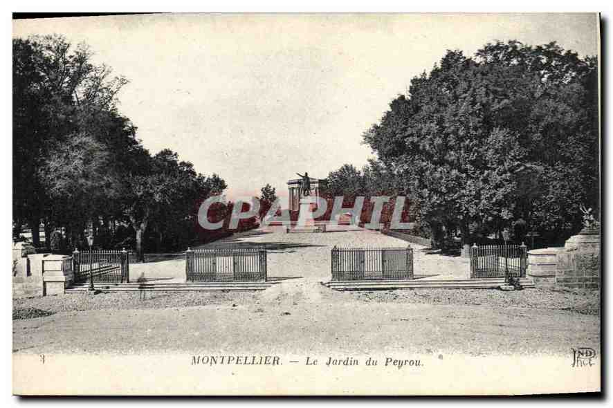 CPA Montpellier Le Jardin du Peyrou 