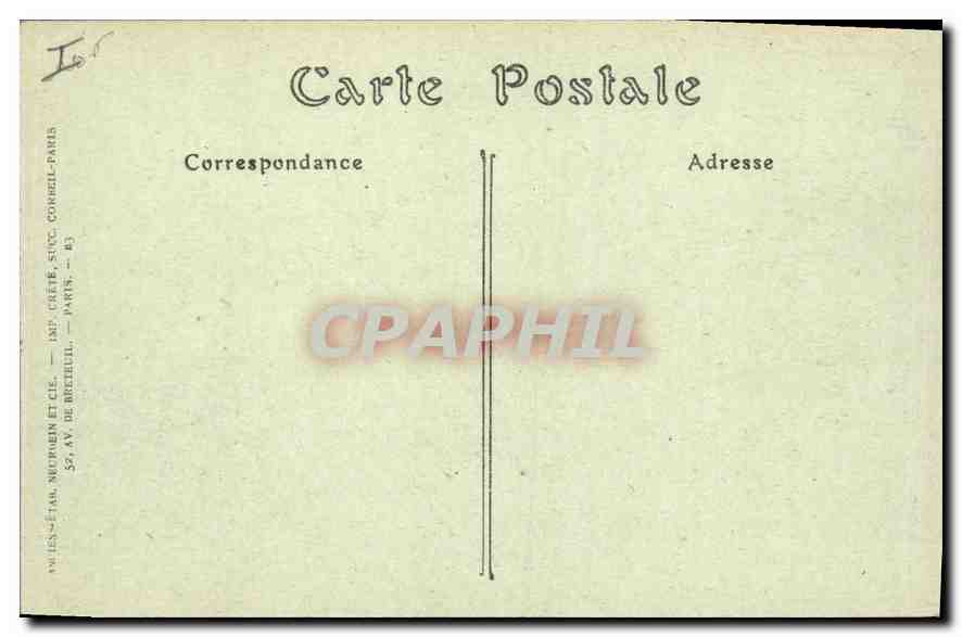 CPA Montpellier Le Jardin du Peyrou  — Rückseite