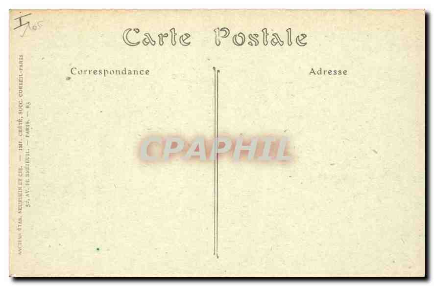 CPA Montpellier Le Palais de Justice  — Rückseite