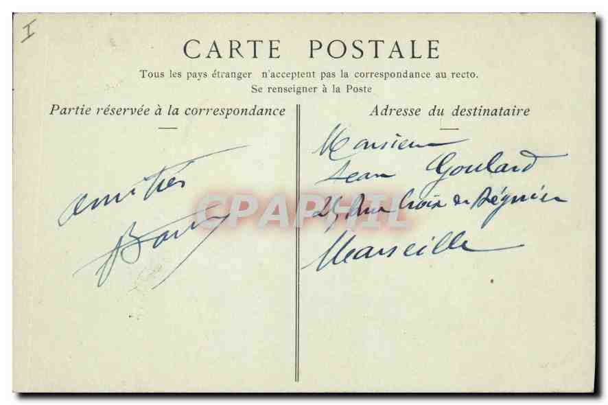 CPA Montpellier Vestiges des Anciennes Murailles  — Verso