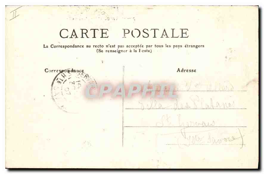 CPA Montpellier L'Arc de Triomphe et le Peyrou  — Rückseite