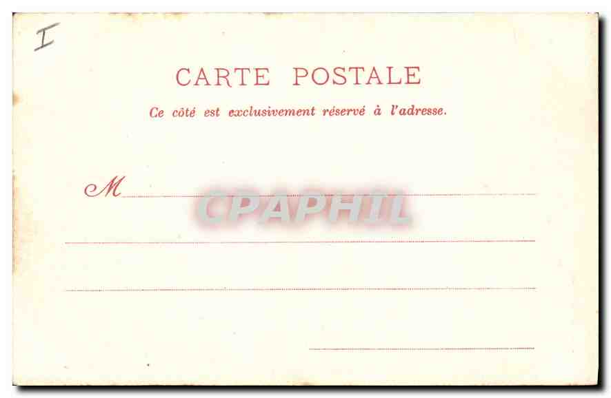 CPA Montpellier Jardin du Peyrou  — Rückseite