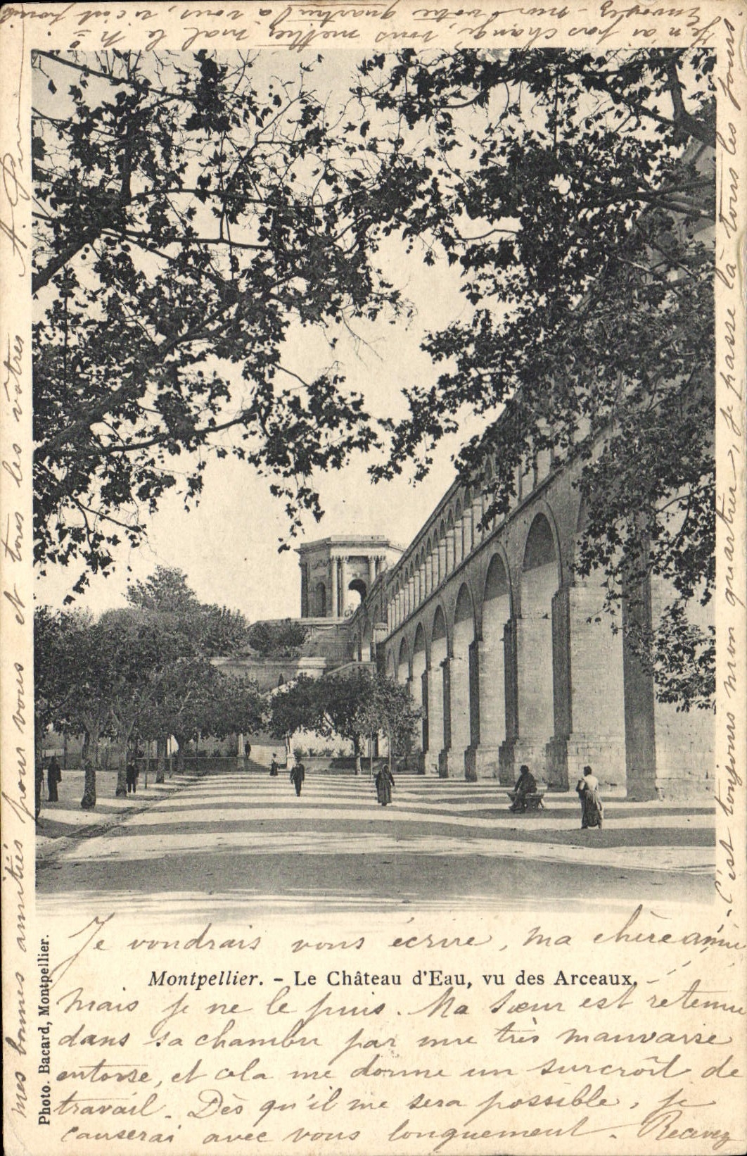 CPA Montpellier Le Chateau d'Eau vu des Arceaux 