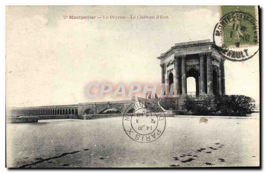 CPA Montpellier Le Peyrou Le Chateau d'Eau 