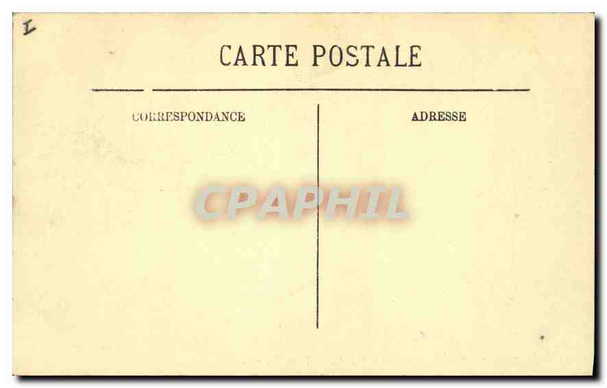 CPA Montpellier Le Peyrou pris de l'Arc de Triomphe  — Rückseite