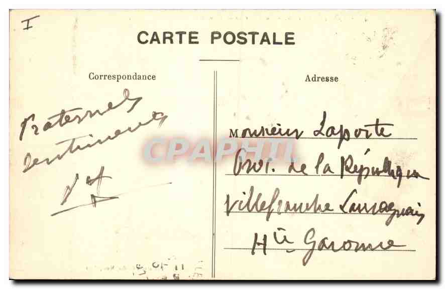CPA Montpellier La Place de la Comedie  — Rückseite
