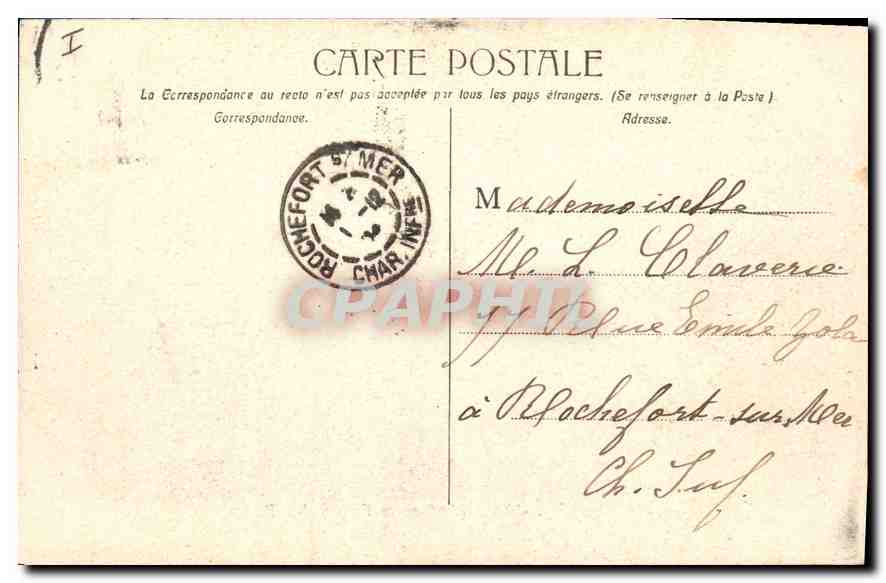 CPA Montpellier La Prefecture et l'Hotel des Postes  — Rückseite