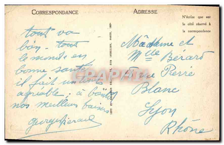 Les Baux - Croix des Machines et le Château — LL — Verso