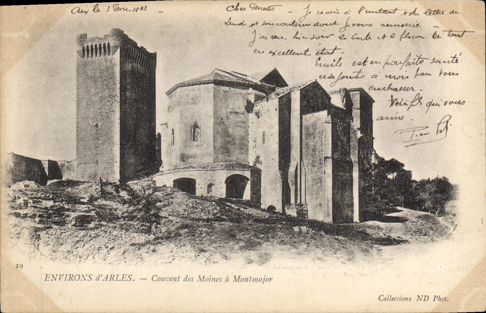 Environs d'Arles — Couvent des Moines à Montmajour — Collections ND Phot. n°29