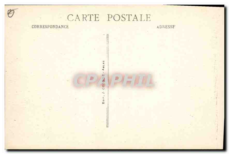 CPA Montmajour Galerie des Tombeaux des Comtes de Provence XII siecle  — Rückseite