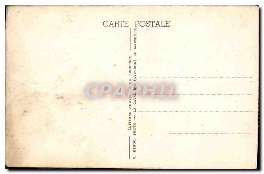 CPA Camp de Carpiagne B du R Parc du Mess des Officiers  — Back