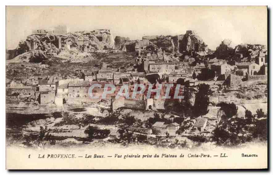 Les Baux — Vue générale prise du Plateau de Costa-Pera — Selecta