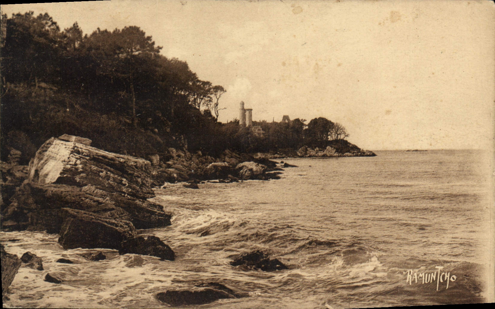 CPA L'lle de Noirmoutier Le Bois de la Chaize vers le Plantier 