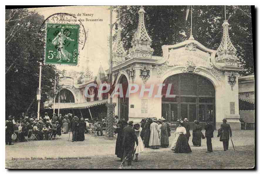 Exposition de Nancy — Consortium des Brasseries — Imprimerie Réennes, Nancy