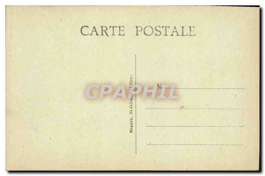 CPA Bourbonnais St Germain des Fosses La Chapelle  — Rückseite