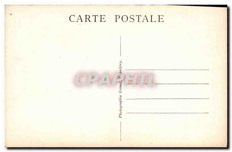 CPA La Savoie Touristique Chambery Musee des Beaux Arts Saint Georges Cavalier Saint Michel volet bo — Rückseite