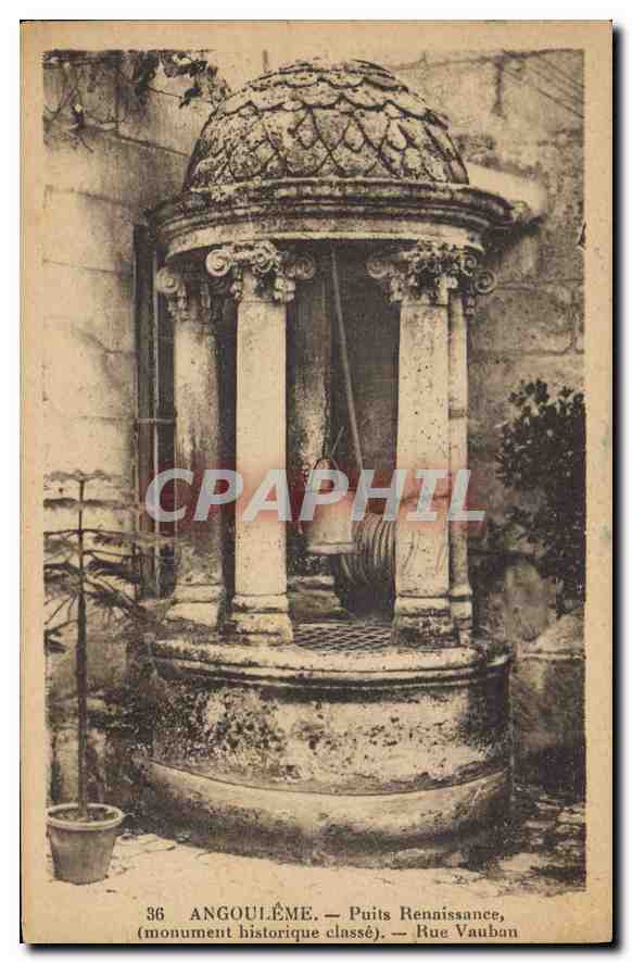 Angoulême — Renaissance Well, Classified Historic Monument — Rue Vauban