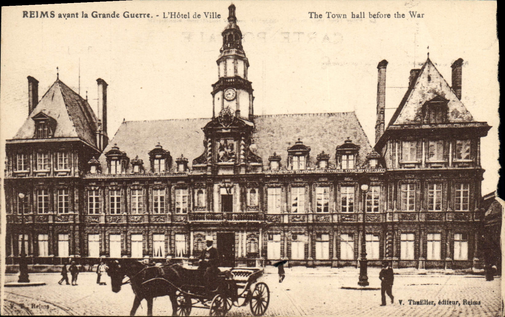CPA Reims avant la Grande Guerre L'Hotel de Ville 