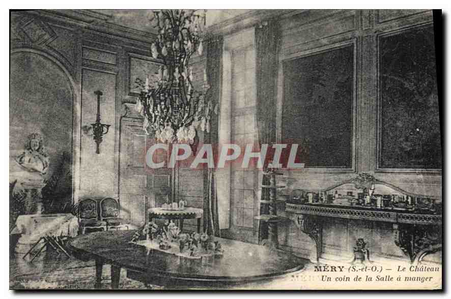 CPA Mery S et O Le Chateau Un coin de la Salle a manger 