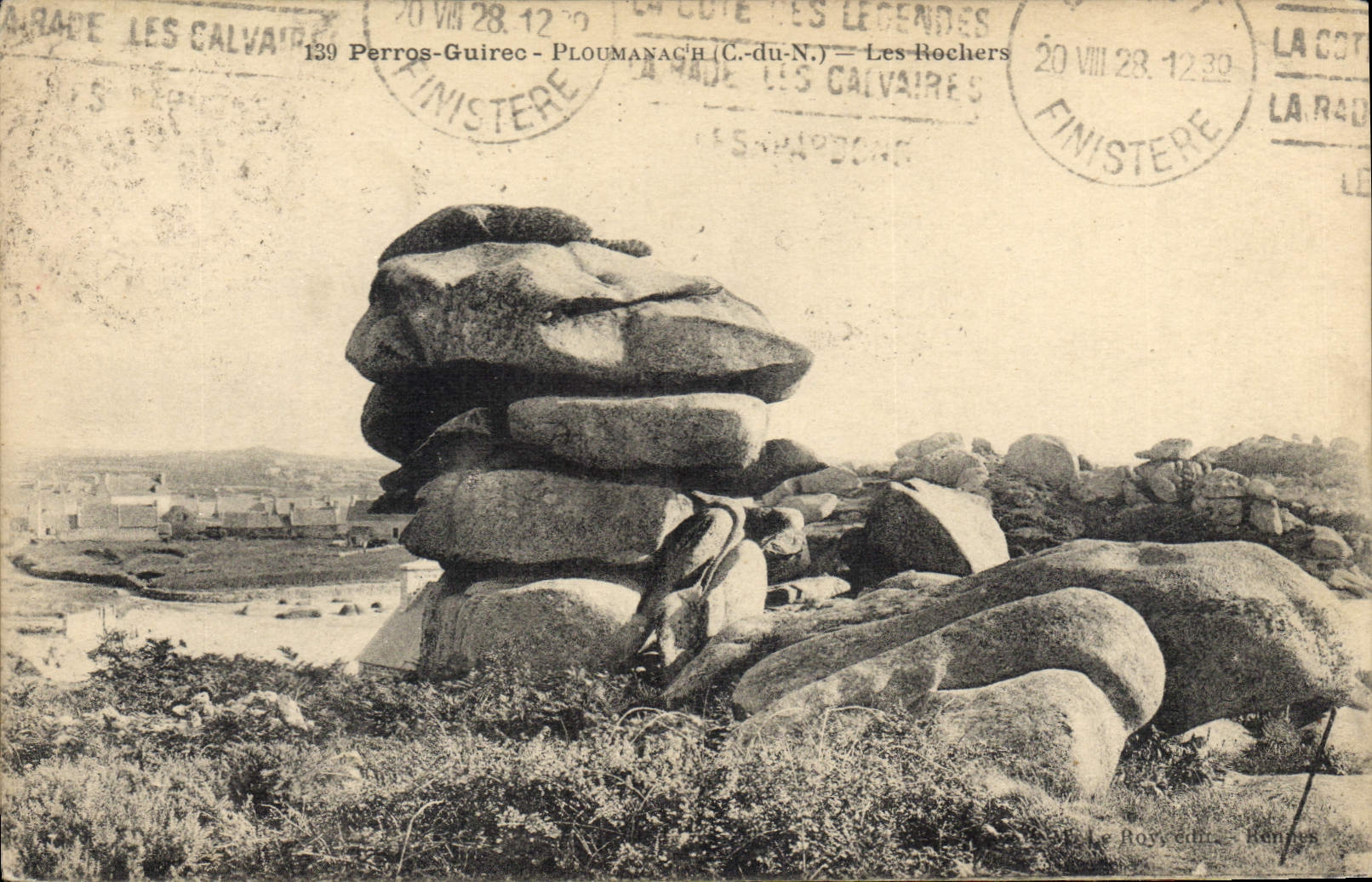 Les Rochers — Perros-Guirec - Ploumanach (C.-du-N.) — Éditeur Le Royer, N°139