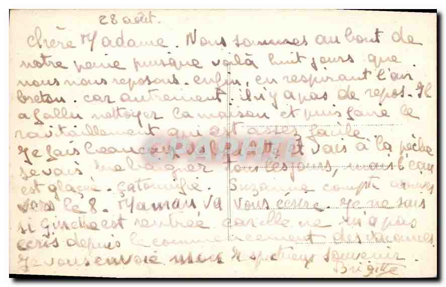 Les curieux rochers de Pors Scaw - PLOUGRESCANT (C.-du-N.) — Rückseite